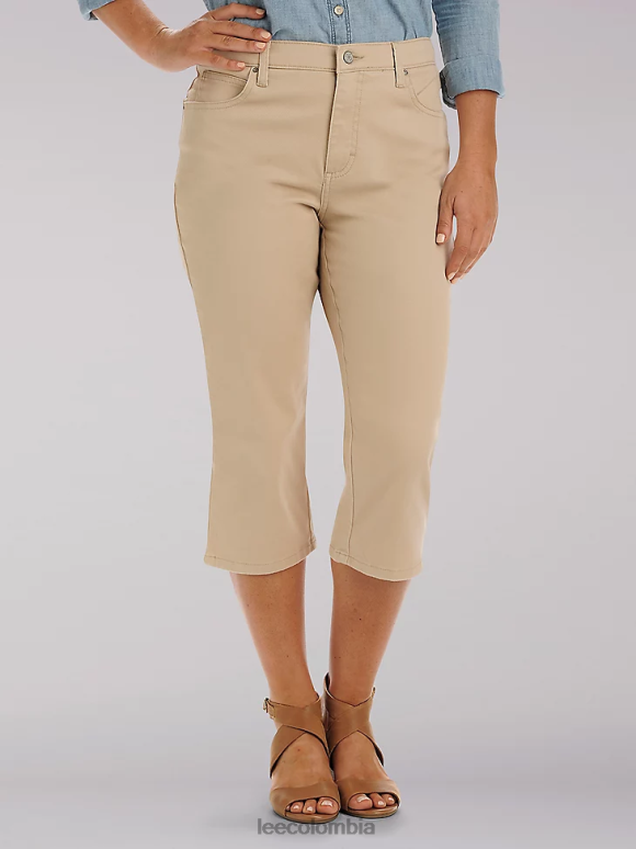lee_mujer_capri_de_ajuste_relajado_cafeteria_ropa_z6h6f470.png Lee mujer capri de ajuste relajado cafetería ropa Z6H6F470 - Image 1