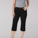 Lee mujer capri de ajuste relajado negro ropa Z6H6F474