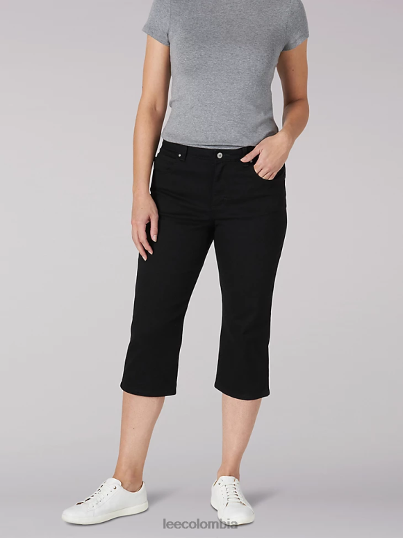 lee_mujer_capri_de_ajuste_relajado_negro_ropa_z6h6f474.png Lee mujer capri de ajuste relajado negro ropa Z6H6F474 - Image 1