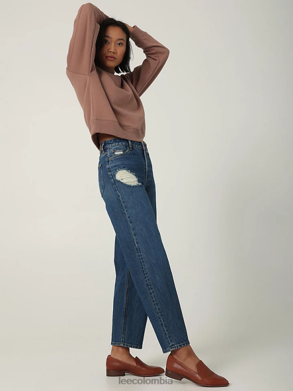 Lee mujer Colección europea vaqueros de pernera ancha y talle alto al máximo ropa Z6H6F167 - Image 4