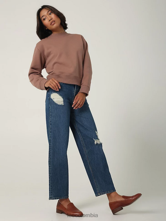 Lee mujer Colección europea vaqueros de pernera ancha y talle alto al máximo ropa Z6H6F167 - Image 5
