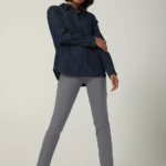 Lee mujer hd pantalon tobillero maven gris metálico ropa Z6H6F188