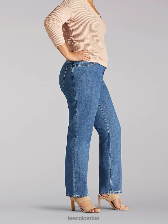 Lee mujer Jean de pierna recta, corte relajado, 100 % algodón (plus) livia ropa Z6H6F60 - Image 3