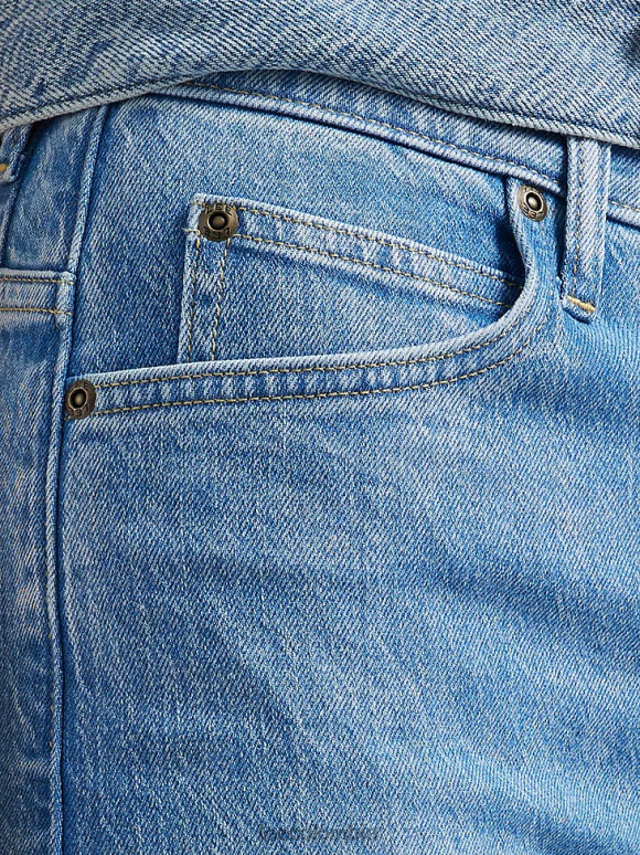Lee mujer jeans acampanados de talle alto azul rocoso ropa Z6H6F155 - Image 3