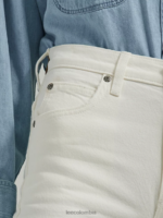 Lee mujer jeans acampanados de talle alto mármol blanco ropa Z6H6F154 - Image 3