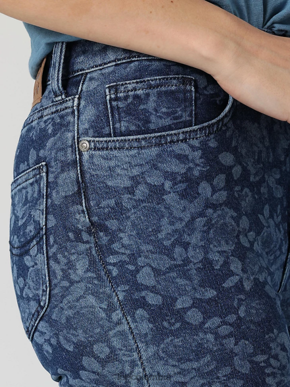 Lee mujer jeans acampanados de talle alto, modernos y vintage láser floral ropa Z6H6F151 - Image 5