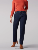 Lee mujer Jeans de pierna recta con ajuste relajado y adelgazamiento instantáneo, ajuste clásico (petite) herencia ropa Z6H6F36