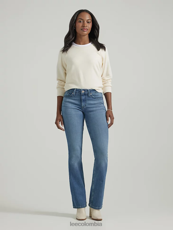 Lee mujer jeans legendarios con corte tipo bota regular herencia se desvanece ropa Z6H6F121 - Image 2
