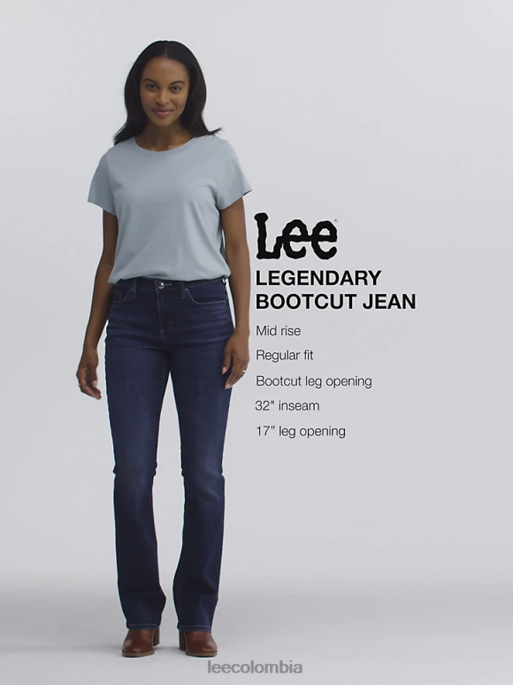 Lee mujer jeans legendarios con corte tipo bota regular herencia se desvanece ropa Z6H6F121 - Image 7