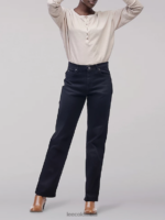 Lee mujer jeans originales de corte relajado y pernera recta negro premium ropa Z6H6F18 - Image 2