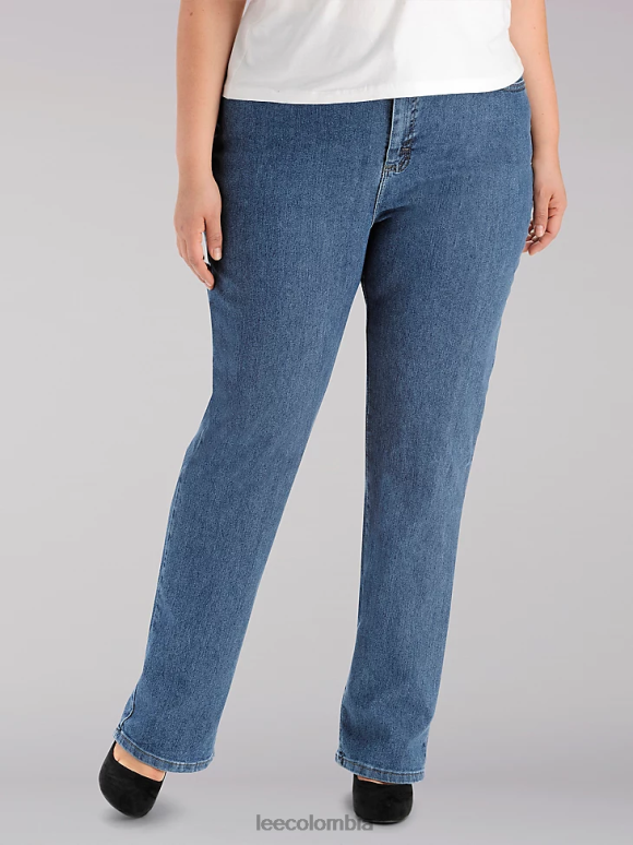 Lee mujer jeans originales de corte relajado y pernera recta (plus) piedra premium ropa Z6H6F38 - Image 1