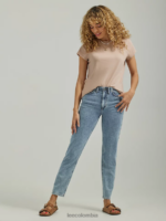Lee mujer jeans rectos elásticos de talle alto santuario de luz ropa Z6H6F19