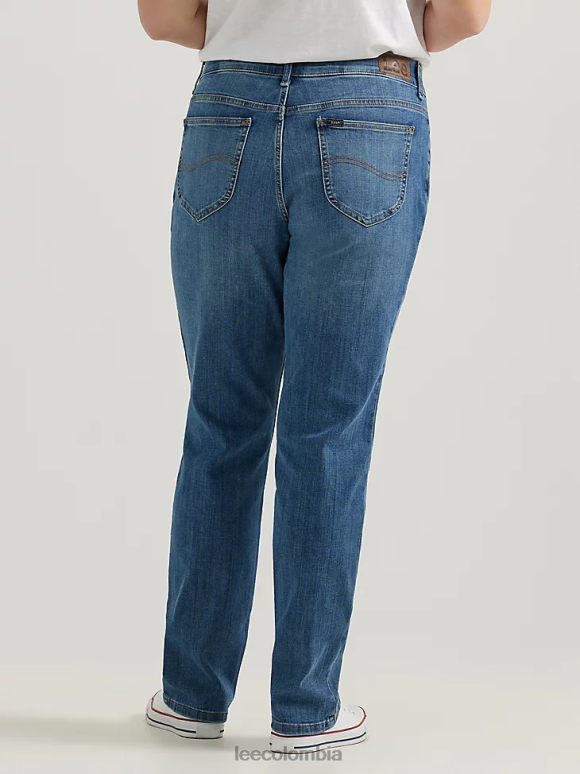 Lee mujer jeans ultra lux con movimiento flexible y ajuste regular con pernera recta (plus) seattle ropa Z6H6F73 - Image 3