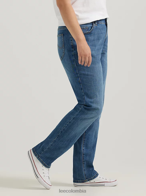 Lee mujer jeans ultra lux con movimiento flexible y ajuste regular con pernera recta (plus) seattle ropa Z6H6F73 - Image 4
