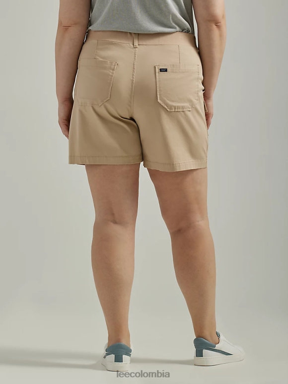 Lee mujer pantalón corto cargo ultra lujoso y relajado y flexible (más) macramé ropa Z6H6F282 - Image 2