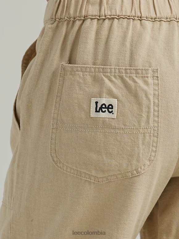 Lee mujer pantalón corto sin cierres ultra lux beige pionero ropa Z6H6F238 - Image 4