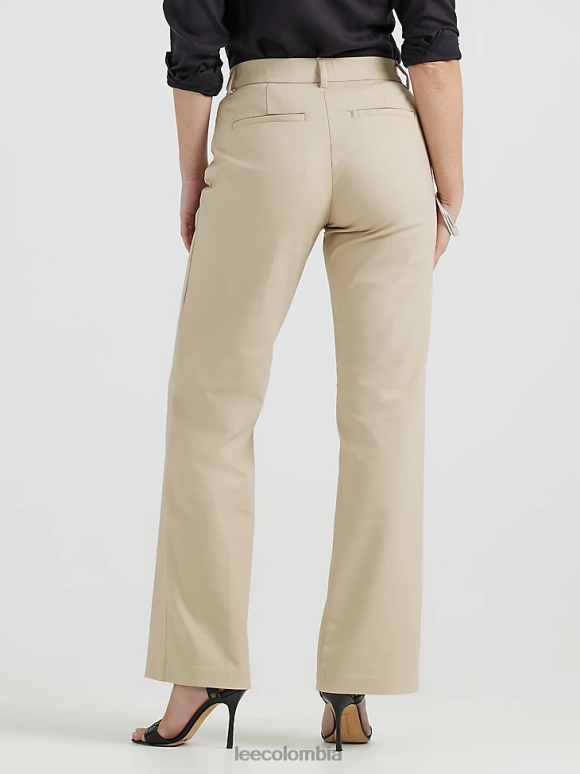 Lee mujer pantalón de ajuste regular ultra lux con movimiento flexible caqui bunglow ropa Z6H6F181 - Image 2