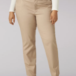Lee mujer Pantalón de pierna recta y corte relajado sin arrugas (más) linaza ropa Z6H6F199