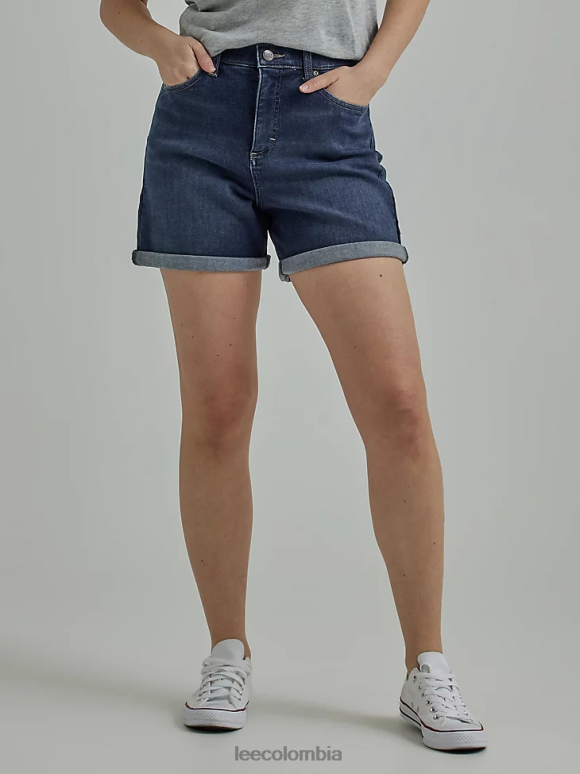 Lee mujer pantalones cortos acampanados con puños ultra lux eclipse ropa Z6H6F331 - Image 1