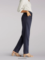 Lee mujer pantalones elásticos laterales Armada ropa Z6H6F186 - Image 2