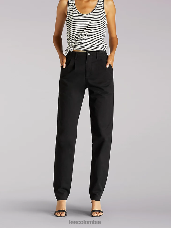 lee_mujer_pantalones_elasticos_laterales_negro_ropa_z6h6f187.png Lee mujer pantalones elásticos laterales negro ropa Z6H6F187 - Image 1
