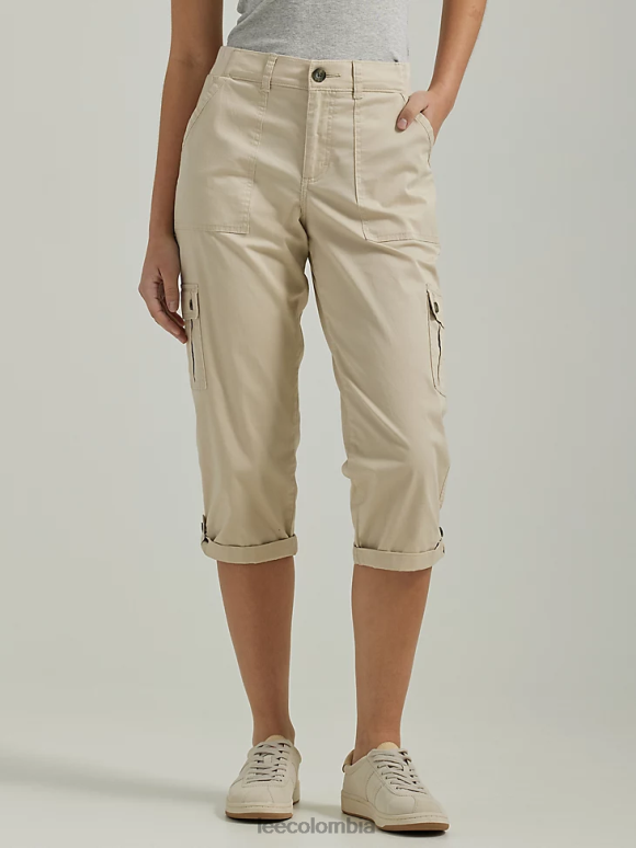Lee mujer ultra lux con capri cargo relajado y flexible beige pionero ropa Z6H6F436 - Image 1
