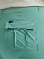 Lee mujer ultra lux con capri cargo relajado y flexible (plus) jade polvoriento ropa Z6H6F448 - Image 5