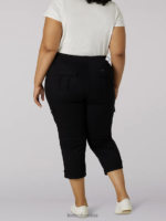 Lee mujer ultra lux con capri cargo relajado y flexible (plus) negro ropa Z6H6F450 - Image 2
