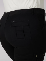 Lee mujer ultra lux con capri cargo relajado y flexible (plus) negro ropa Z6H6F450 - Image 4