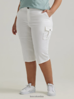 Lee mujer ultra lux con skimmer de carga relajado y flexible (más) blanco ropa Z6H6F443