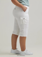Lee mujer ultra lux con skimmer de carga relajado y flexible (más) blanco ropa Z6H6F443 - Image 3