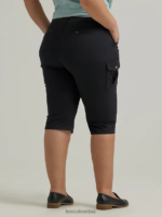 Lee mujer ultra lux con skimmer de carga relajado y flexible (más) negro ropa Z6H6F445 - Image 2