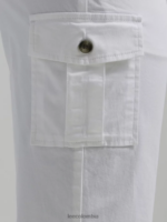 Lee mujer ultra lux con skimmer de carga relajado y flexible (pequeño) blanco ropa Z6H6F454 - Image 5