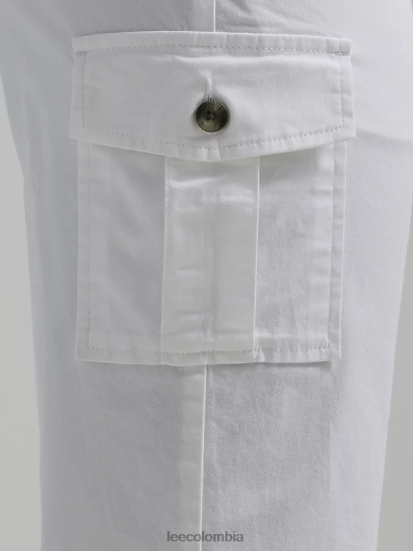Lee mujer ultra lux con skimmer de carga relajado y flexible (pequeño) blanco ropa Z6H6F454 - Image 5