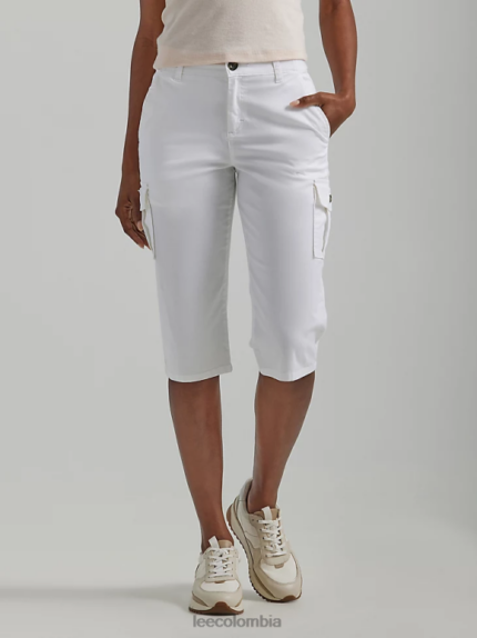Lee mujer ultra lux con skimmer de carga relajado y flexible (pequeño) blanco ropa Z6H6F454