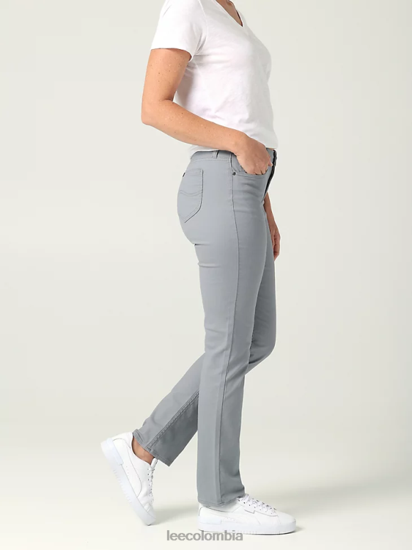 Lee mujer Vaqueros legendarios de corte regular y pernera recta gris dover ropa Z6H6F46 - Image 3