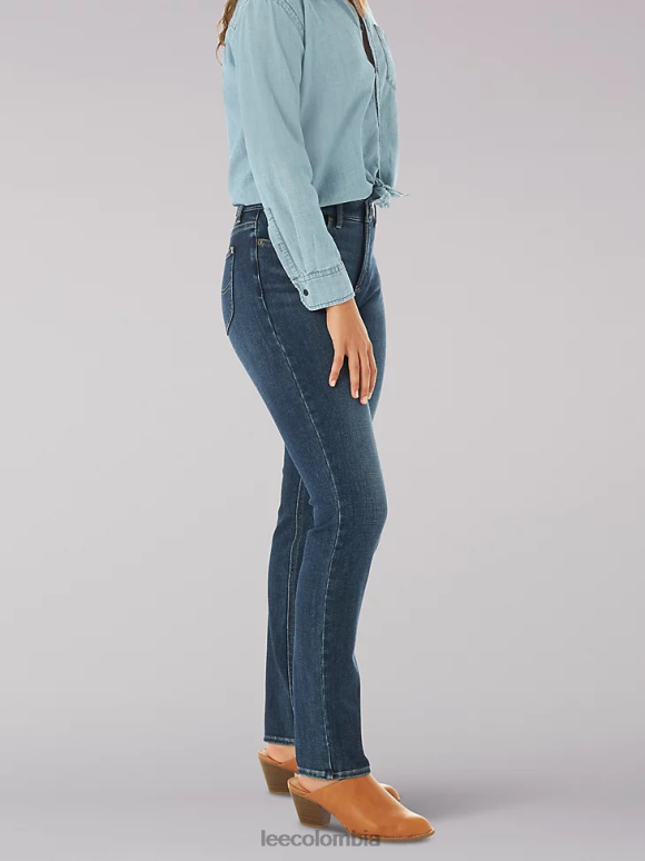 Lee mujer Vaqueros rectos ajustados ultra lux comfort (petite) celestial ropa Z6H6F47 - Image 3