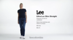 Lee mujer Vaqueros rectos ajustados ultra lux comfort (petite) celestial ropa Z6H6F47 - Image 8