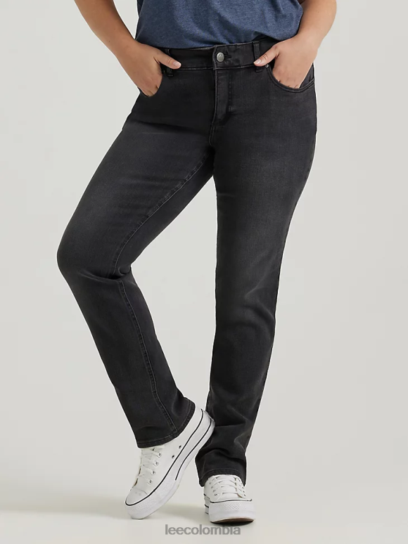 Lee mujer Vaqueros rectos ajustados ultra lux comfort (plus) negro ropa Z6H6F62 - Image 1