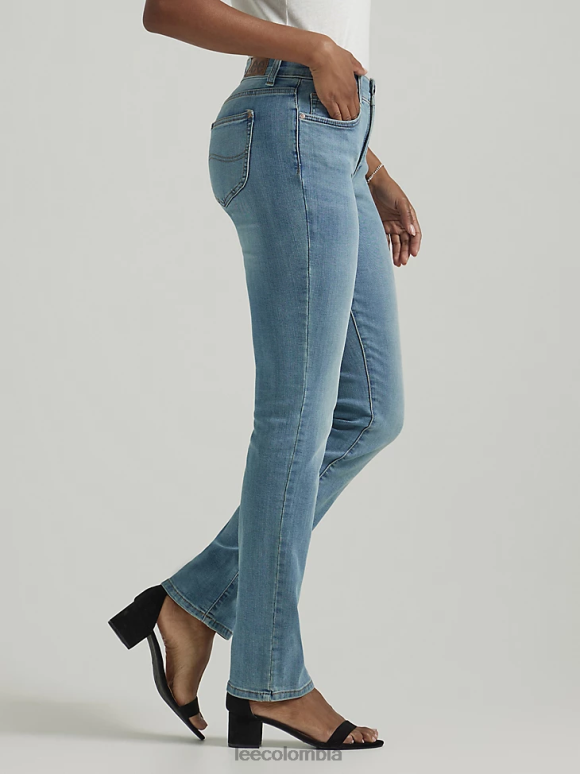 Lee mujer Vaqueros ultra lux con movimiento flexible, ajuste regular y pernera recta Costa norte ropa Z6H6F72 - Image 4