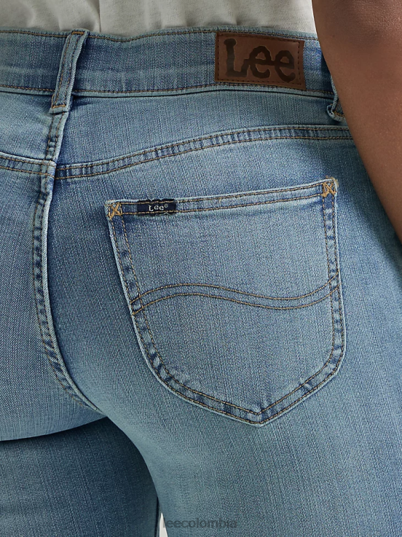 Lee mujer Vaqueros ultra lux con movimiento flexible, ajuste regular y pernera recta Costa norte ropa Z6H6F72 - Image 6