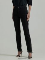 Lee mujer Vaqueros ultra lux con movimiento flexible, ajuste regular y pernera recta negro ropa Z6H6F70