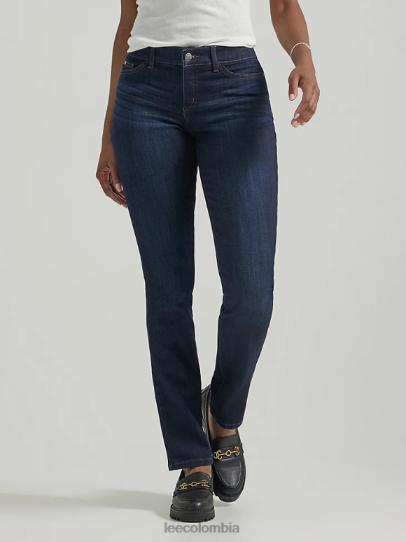 Lee mujer Vaqueros ultra lux con movimiento flexible, ajuste regular y pernera recta niágra ropa Z6H6F69 - Image 1