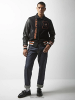 Lee x The Brooklyn Circus hombres Chaqueta de universidad negro ropa Z6H6F1144 - Image 6