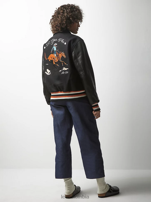 Lee x The Brooklyn Circus hombres Chaqueta de universidad negro ropa Z6H6F1144 - Image 8