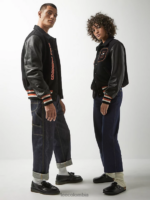 Lee x The Brooklyn Circus hombres Chaqueta de universidad negro ropa Z6H6F1144 - Image 10