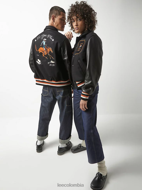 lee_x_the_brooklyn_circus_hombres_chaqueta_de_universidad_negro_ropa_z6h6f1144.png Lee x The Brooklyn Circus hombres Chaqueta de universidad negro ropa Z6H6F1144 - Image 1