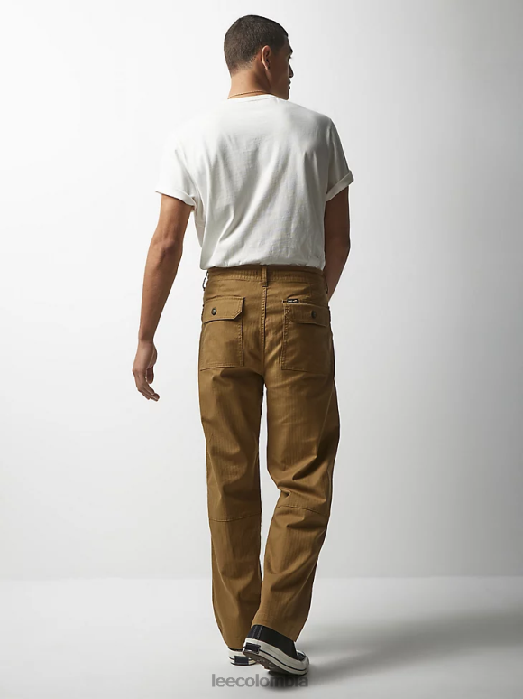 Lee x The Brooklyn Circus hombres pantalón con cordón caqui oscuro ropa Z6H6F833 - Image 2