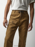 Lee x The Brooklyn Circus hombres pantalón con cordón caqui oscuro ropa Z6H6F833 - Image 5