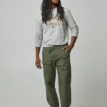 Lee x The Brooklyn Circus hombres pantalón con cordón oliva apagado ropa Z6H6F832